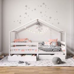 IDIMEX Kinderbett ENA, Hausbett Montessori 90 günstig online kaufen