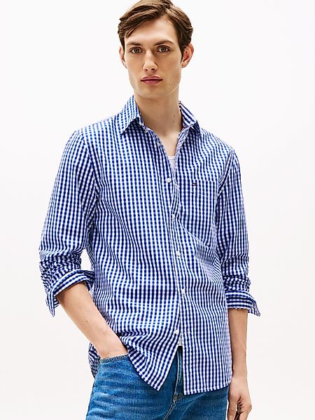 Tommy Hilfiger Langarmhemd FLEX POPLIN GINGHAM günstig online kaufen