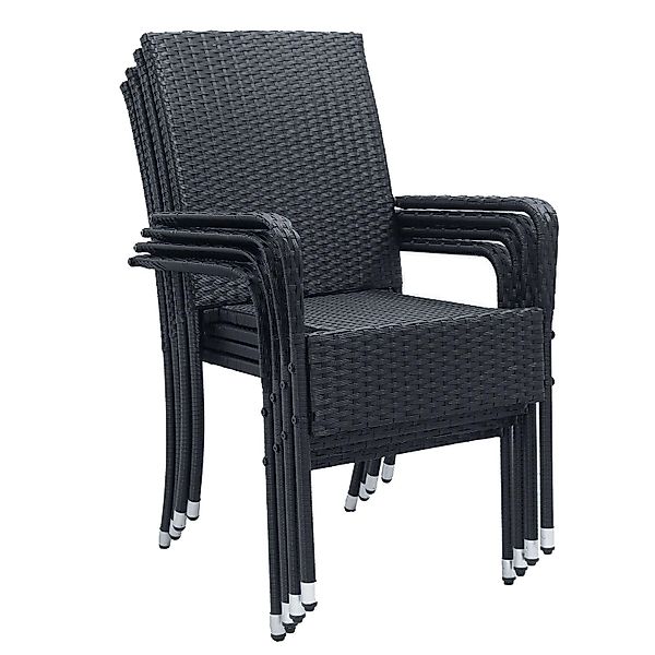 Juskys Gartenstuhl Yoro (4 St), stapelbar, günstig online kaufen
