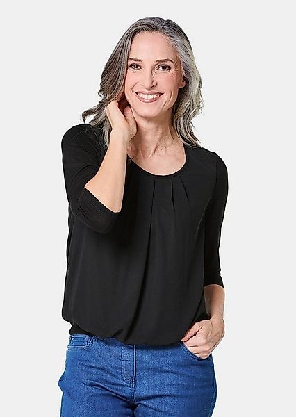 GOLDNER Shirtbluse Chiffon-Shirt mit 3/4-Arm, Rundhals Damen Sommerbluse, H günstig online kaufen