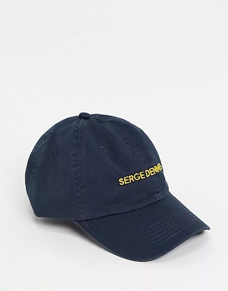 Serge DeNimes – Kappe mit Logo in Marineblau günstig online kaufen