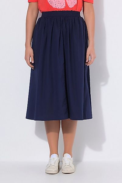 Ulla Popken Jerseyrock Midirock A-Linie Elastikbund Stretchkomfort günstig online kaufen