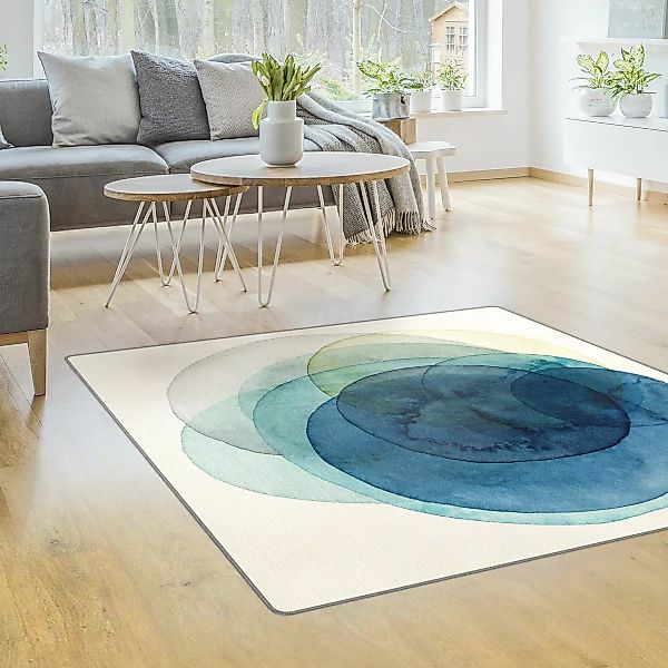 Teppich Urknall - blau günstig online kaufen