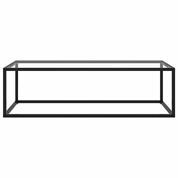 vidaXL Couchtisch Schwarz mit Hartglas 120x50x35 cm günstig online kaufen