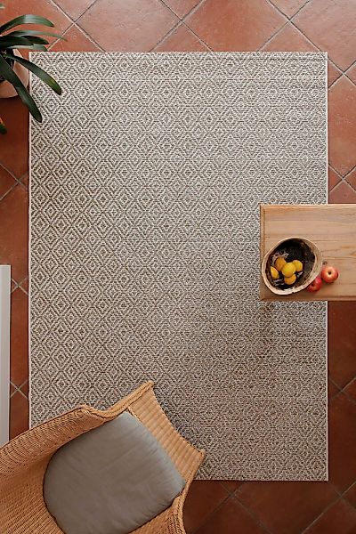 Wecon home Teppich "Buhai" rechteckig 3 mm Höhe ultraflacher Schmutzfangläu günstig online kaufen