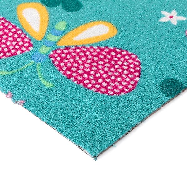 Steffensmeier Teppichboden Sophia, Rechteckig, Schmetterlinge, Kinderzimmer günstig online kaufen