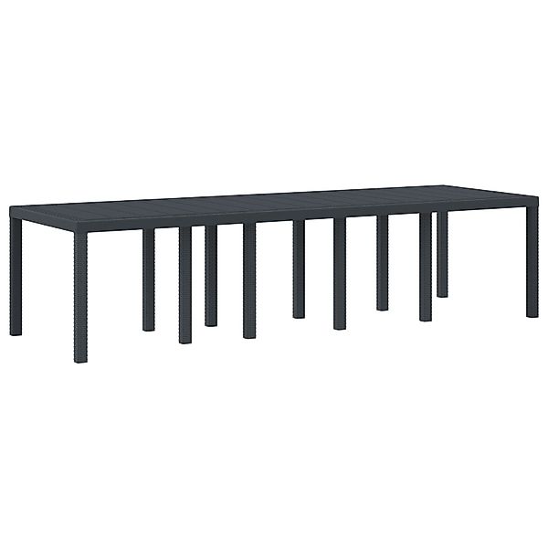 vidaXL Gartentisch Gartentisch Anthrazit 300x100x73 cm günstig online kaufen