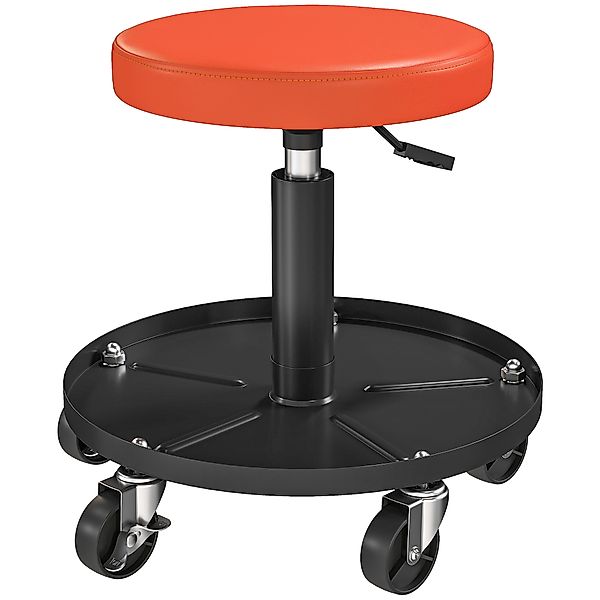 HOMCOM Werkstatthocker mit Rollen Ablagefläche höhenverstellbar 38-50cm Rol günstig online kaufen