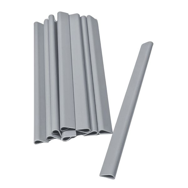 zaunzu Sichtschutzstreifen Klemmschiene für Zaunblende Hellgrau günstig online kaufen