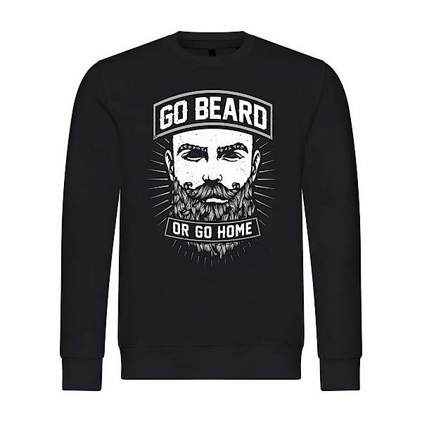 deinshirt Kapuzenpullover Herren Pullover Go beard or go home Mit Print Mot günstig online kaufen