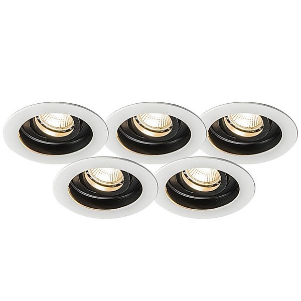 Qazqa LED Einbaustrahler Rondoo, ohne Leuchtmittel, günstig online kaufen