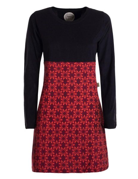 Vishes Tunikakleid Damen Langarm Longshirt-Kleid Sweatkleid günstig online kaufen