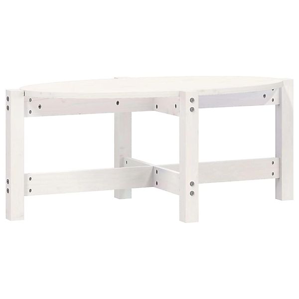 vidaXL Couchtisch Weiß 87x48x35 cm Massivholz Kiefer 822323 günstig online kaufen