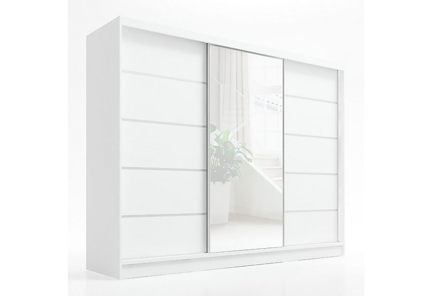 A&J MöbelLand GmbH Schiebetürenschrank AURI 1 mit 3 Schubladen und Spiegel günstig online kaufen