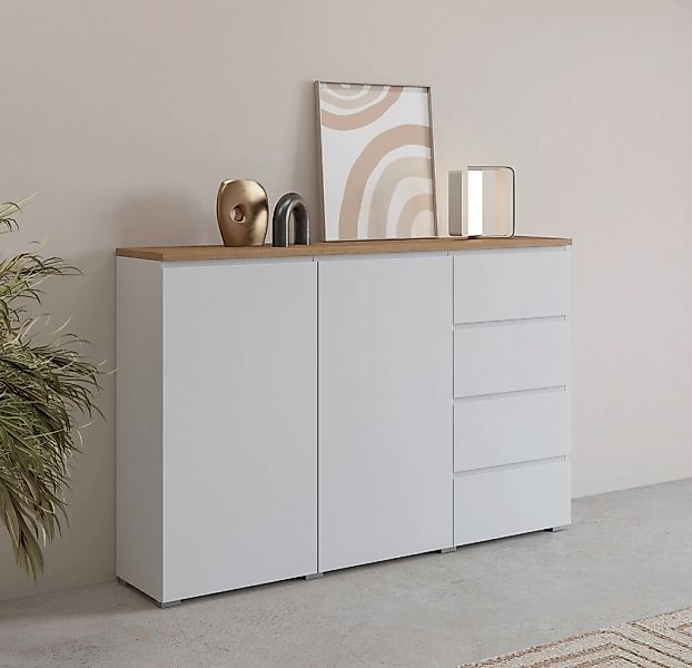 INOSIGN Highboard "Modo, Breite 150 cm, moderne grifflose Kommode 2Türen/4 günstig online kaufen