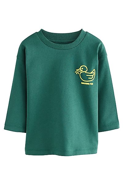 Next Langarmshirt Langarmshirt, Semi unifarben (1-tlg) günstig online kaufen