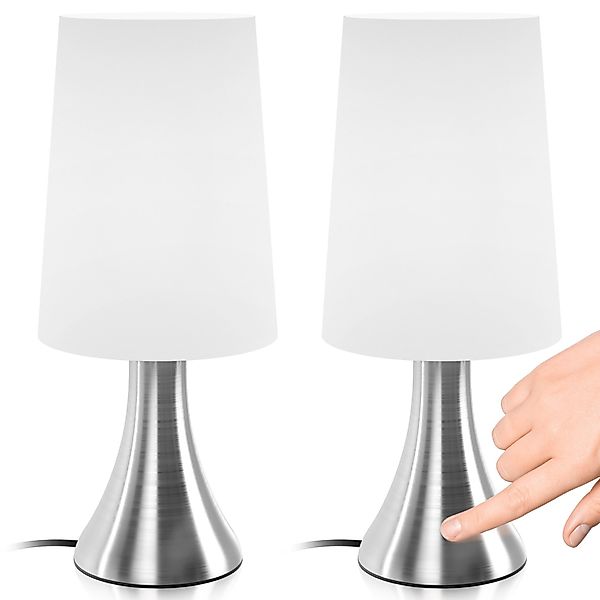 Jago Nachttischlampe Tischlampe mit Dimmer Touchfunktion günstig online kaufen