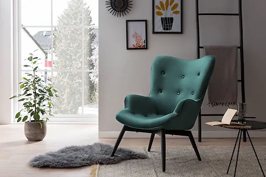 SalesFever Sessel, (1 St.), Zierknöpfe in der Rückenlehne günstig online kaufen