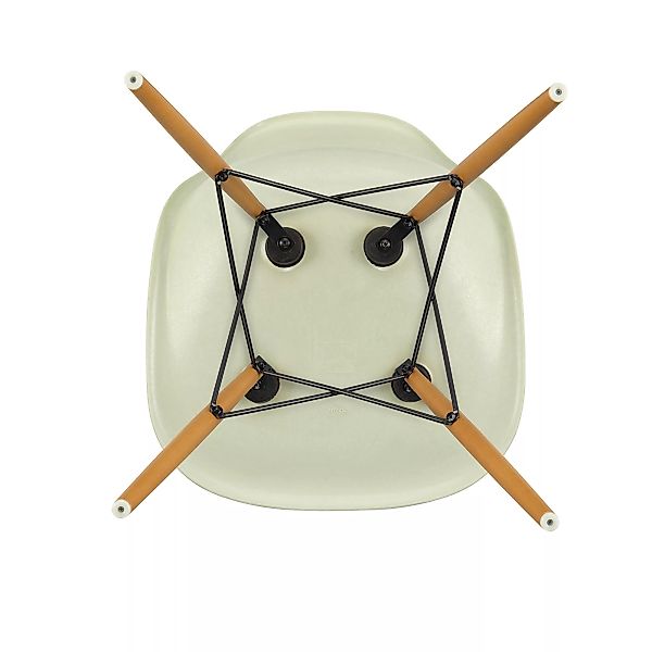 Vitra - Eames Fiberglass Side Chair DSW Ahorn gelblich - Pergament/Sitzscha günstig online kaufen