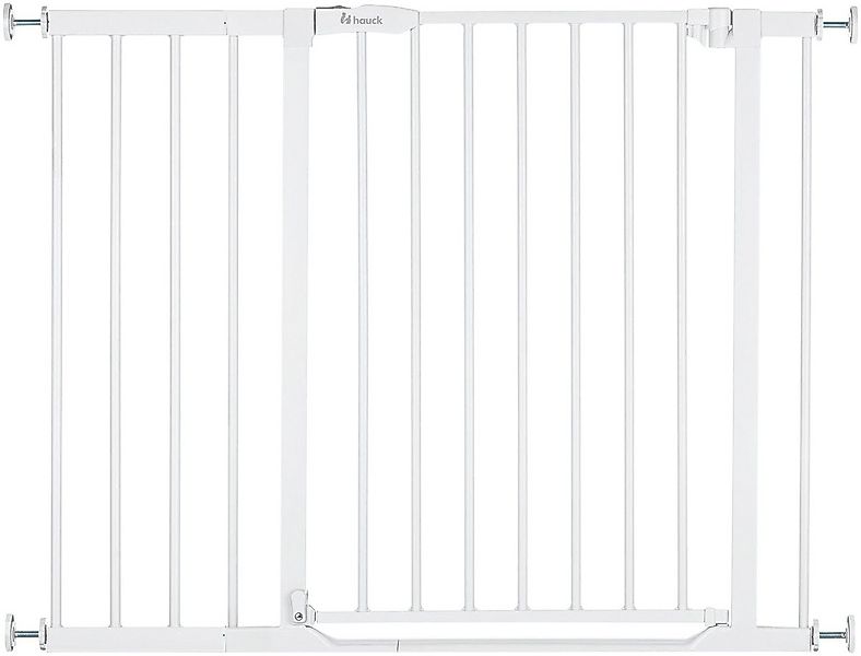 Hauck Türschutzgitter Clear Step Set 2 inklusive Verlängerung 21 cm, White, günstig online kaufen