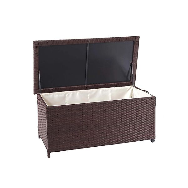 Proregal Poly-Rattan Kissenbox HxBxT 51x100x50cm Premium Braun 170L Gartent günstig online kaufen