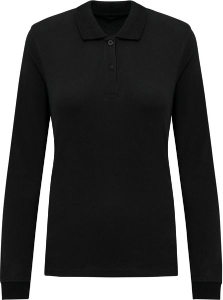 Kariban Langarm-Poloshirt Damen Piqué-Polohemd lange Ärmel günstig online kaufen