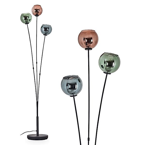 hofstein Stehlampe Stehlampe aus Metall/Glas in günstig online kaufen