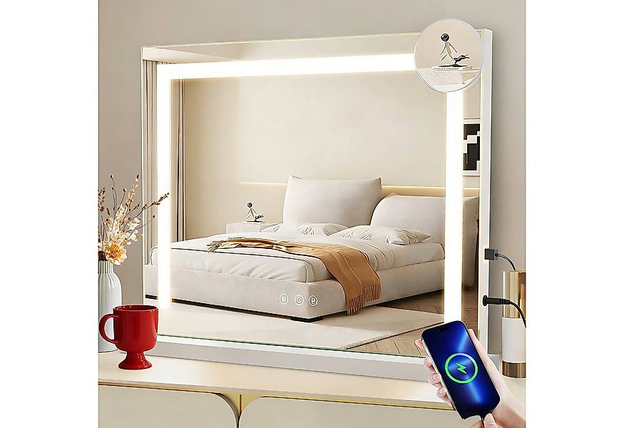 Nettlife Schminkspiegel led mit beleuchtung 3 Lichtmodi Hollywood Style Bel günstig online kaufen
