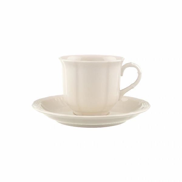 Villeroy & Boch Tasse "Kaffeetasse mit Untertasse Manoir 120 ml weiß" günstig online kaufen