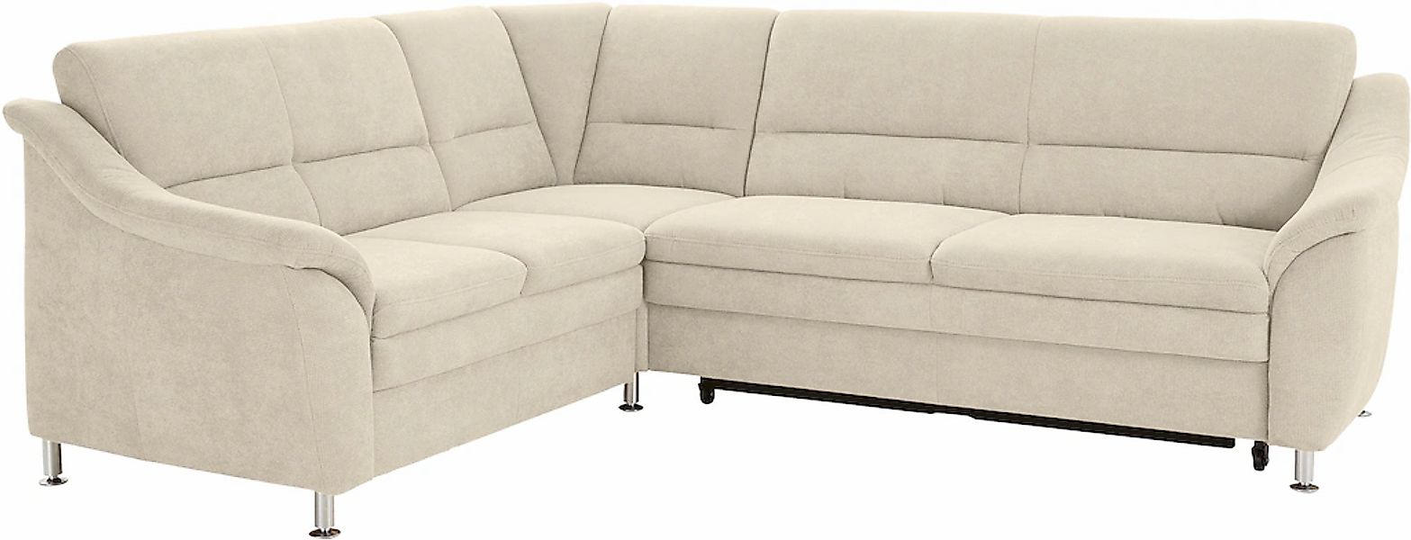 sit&more Ecksofa »Cardoso L-Form«, mit Federkern, wahlweise mit Bettfunktio günstig online kaufen