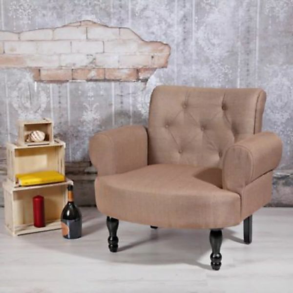 Mucola Polstersessel Barock Stil Textilsessel Sitzmöbel Beistellstuhl Armse günstig online kaufen