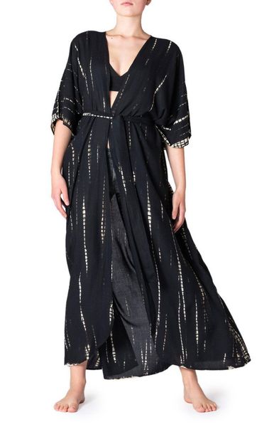 PANASIAM Tunikakleid Damen Kimono Maxi Strandkleid günstig online kaufen