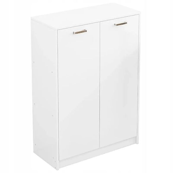 Rebiko Büroschrank Mit 2 Türen Und Regalen Standschrank Weiß Loft 108 Cm günstig online kaufen