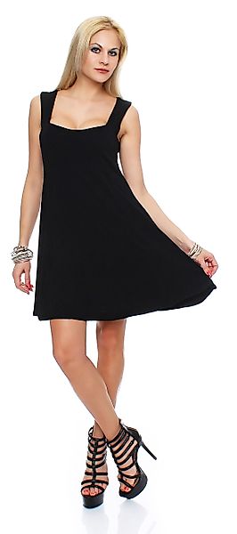 Mississhop Sommerkleid Damenkleid mit breiten Trägern günstig online kaufen