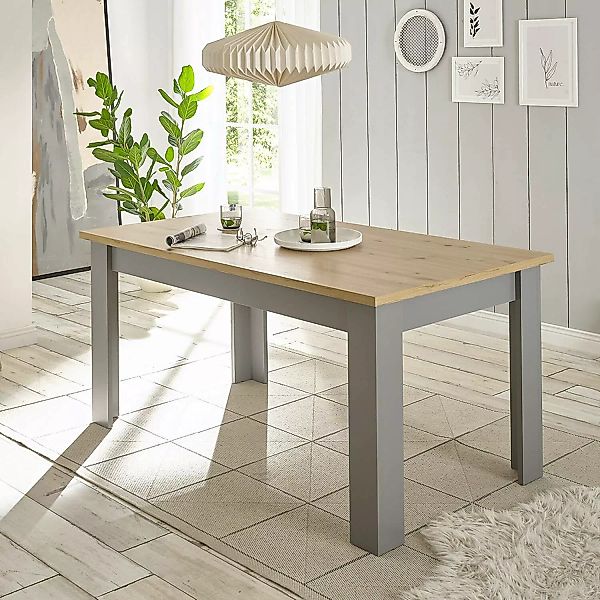 Esszimmer Tisch in grau mit Artisan Eiche Nb. CHATHAM-61, B/H/T ca. 160/76/ günstig online kaufen