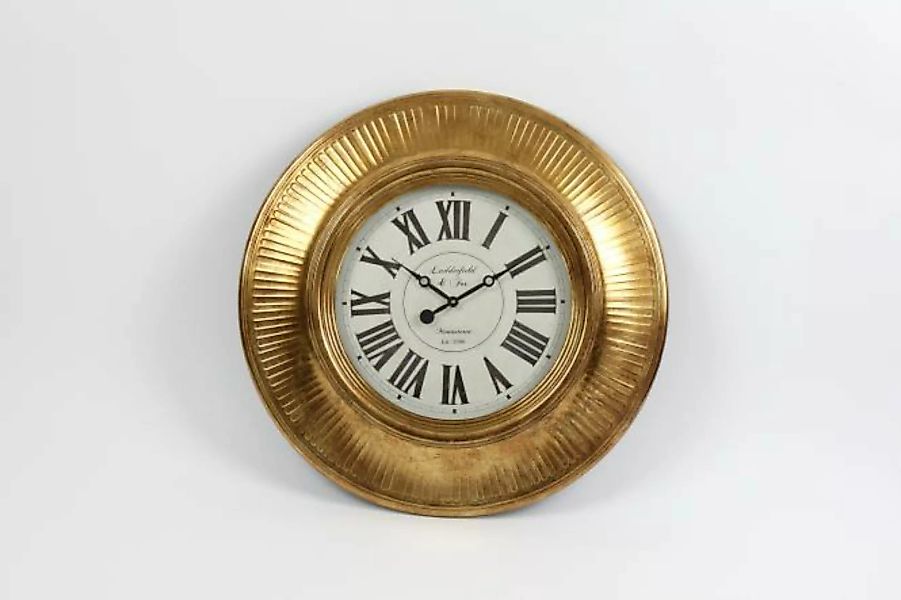 Wanduhr ø75 cm L+F Antik gold von Werner Voss günstig online kaufen