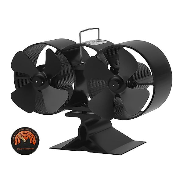Clanmacy Kaminventilator Kaminventilator Ofenventilator 8 Blatt günstig online kaufen