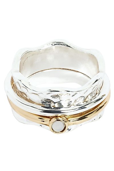 Next Fingerring Drehring aus recyceltem Metall günstig online kaufen