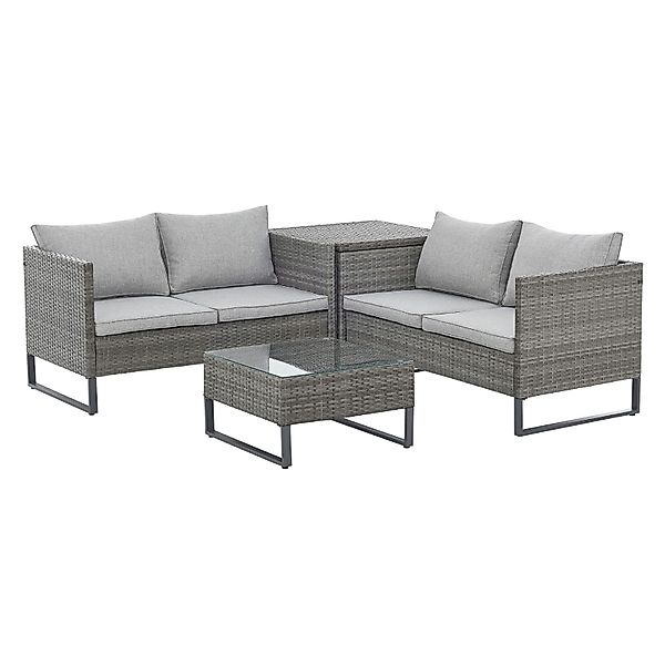 SVITA Gartenlounge-Set KANSAS, (Lounge-Set), Inklusive Kissenbox, günstig online kaufen