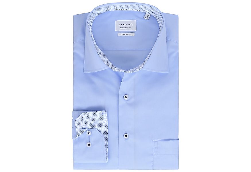 Eterna Langarmhemd Comfort Fit I Hellblau I Langarm I Bügelfrei I Dynamic C günstig online kaufen