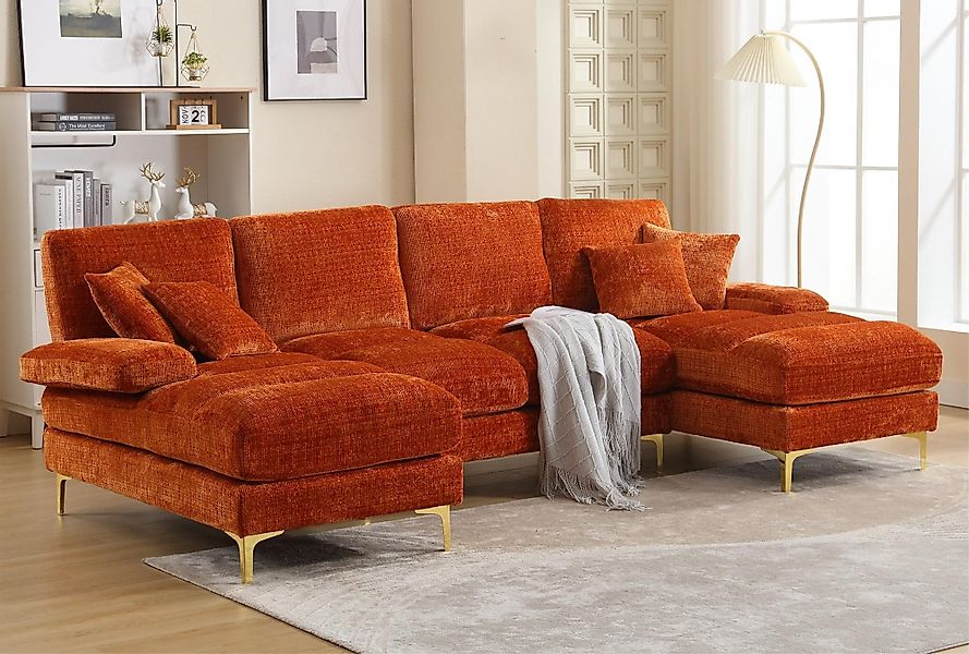LVHOM Loungesofa mit Ottomane, 272x136x88 cm günstig online kaufen