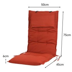 SLaaviinoo Hochlehnerauflage Gartenstuhlauflagen Hochlehner (120x50x6cm) Si günstig online kaufen