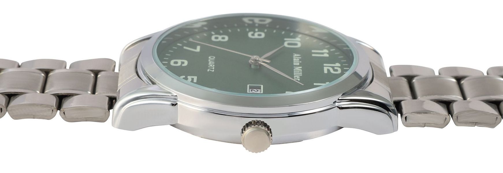 Alain Miller Quarzuhr 2800104 Edelstahlarmband, Datumsanzeige, günstig online kaufen