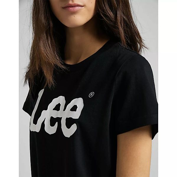 Lee Logo Kurzärmeliges T-shirt XS Black günstig online kaufen