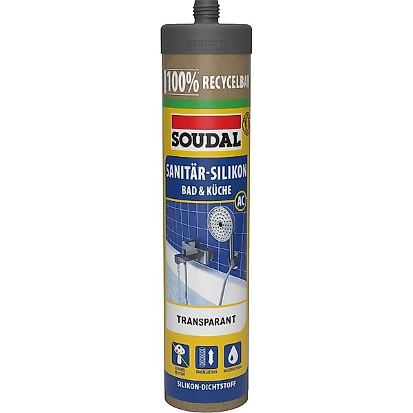 Soudal Sanitär-Silikon Bad & Küche ECO Transparent 270 ml günstig online kaufen