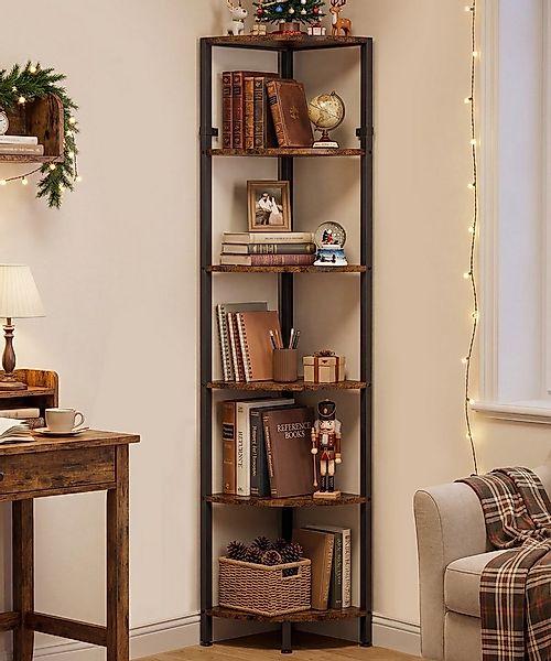 Yorbay Eckregal 6 Ebenen platzsparend Standregal stehend, Hoch Regal mit Ki günstig online kaufen