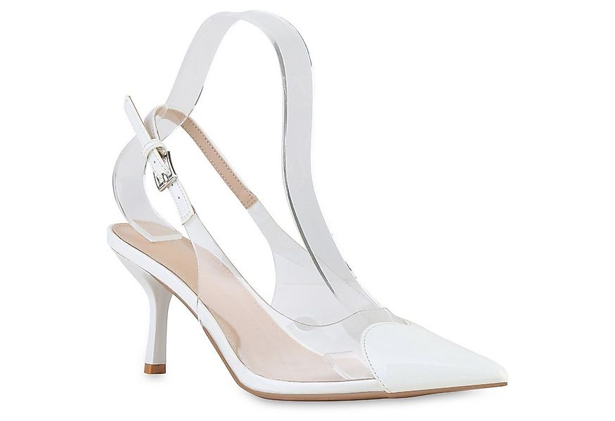 VAN HILL 841534 Slingpumps Damen Slingpumps Pumps Spitze Stiletto Transpare günstig online kaufen