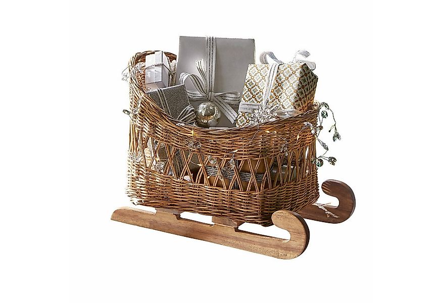 Mirabeau Weihnachtsfigur Deko-Schlitten Quileta braun (kein Set, kein Set) günstig online kaufen