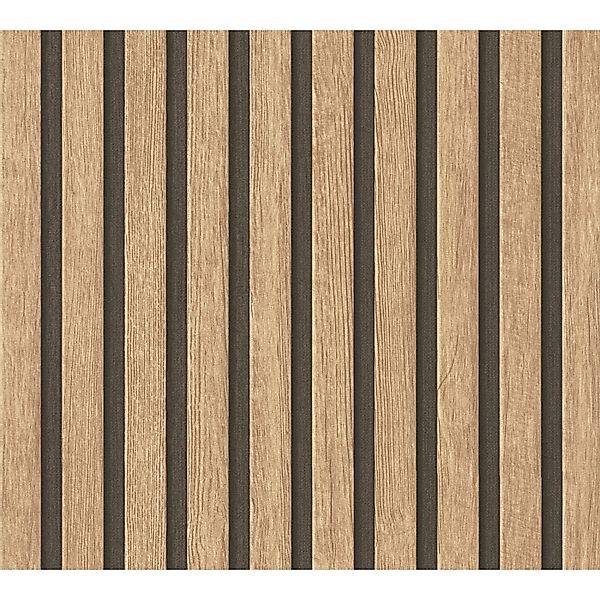 AS-Creation 3D-Panel Pop up Holzpaneel 250 cm x 52 cm Beige-Braun günstig online kaufen