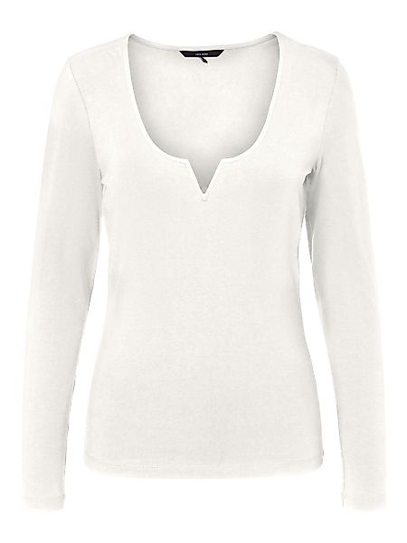 VERO MODA Halsausschnitt-detail Bluse Damen White günstig online kaufen